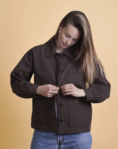  Elsk - Twill Womans Overshirt - Brown